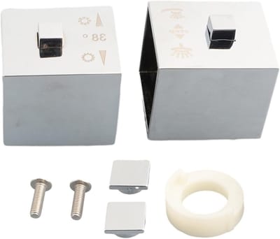 Douche Handvat Knop - Thermostatische Kraan - Temperatuur Regelen - Nauwkeurige Instelling - 2 Stuks - Chroom
