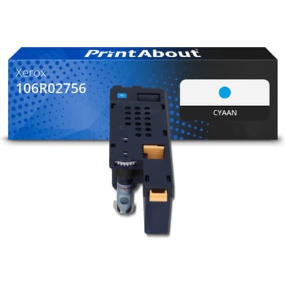 PrintAbout huismerk Toner 106R02756 Cyaan Geschikt voor Xerox
