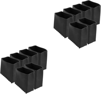 Ladder Voet Pads - Ladder Accessoires - Vloeren Beschermen - Antislip Rubber - 12 Stuks - Zwart