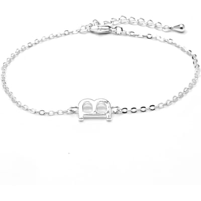 Luxenter Armband met zilveren afwerking - Alphabet