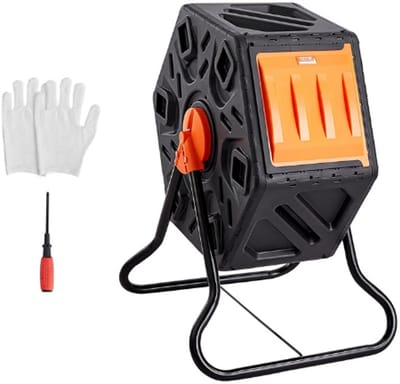 Thuys – Compostbak 70L – Kleine Roterende Composteerbeker – Met Schuifdeur – BPA-Vrije Composteeremmer