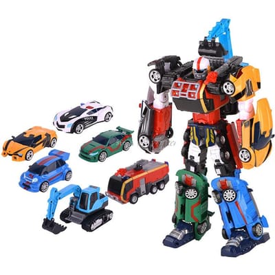 6 EN 1 Édition Améliorée Magma Tobot Robot de Transformation en Voiture Jouets Corée Dessin Animé Frères Anime Voiture de Transformation Jouet