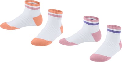 Esprit Active Tennis 2-Pack duurzaam gestreept duurzaam biologisch katoen multipack sneakersokken kinderen veelkleurig - Maat 23-26