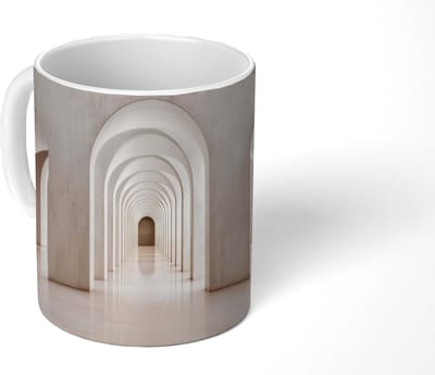 Mok - Koffiemok - Hal - Bogen - Symmetrisch - Modern - Mokken - 350 ML - Beker - Koffiemokken - Theemok