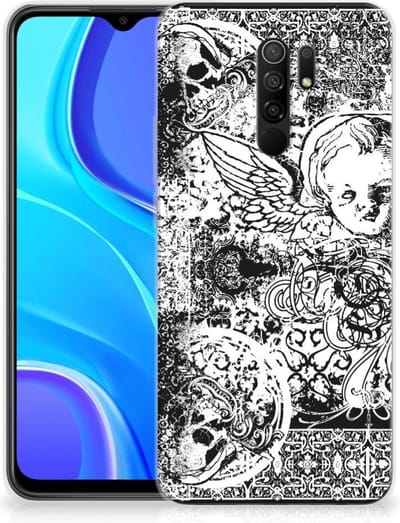 Silicone Back Case Xiaomi Redmi 9 Skulls Angel