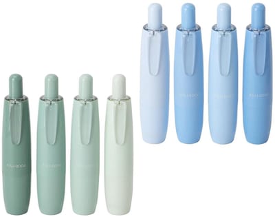 Dubbelzijdige Lijmroller Pen - 8 Stuks met Gradient Ontwerp in Groen en Blauw, Ideaal voor Kaarten, Fotoalbums, Dagboeken, Schoolprojecten en Creatieve Knutselwerkzaamheden