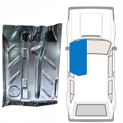 Reparatiepaneel voorste vloer voor Volkswagen Golf 1 1974-1985 / Links