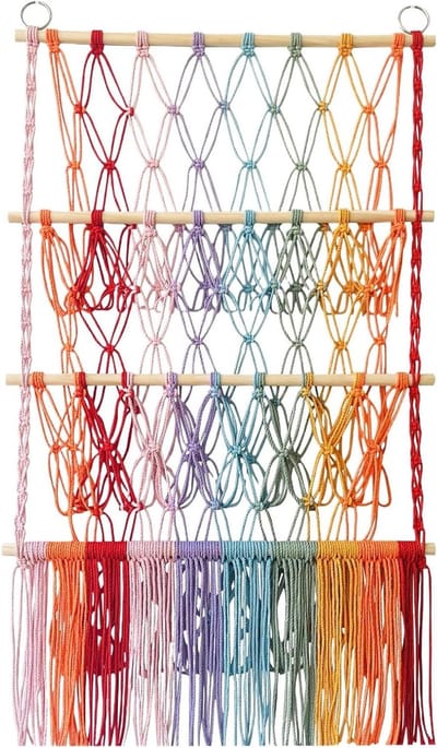 Speelgoednet Hangmat - Speelgoedopberger - Kamer Organiseren - Bohemian Stijl - 53 x 10 x 4 cm - Niet gespecificeerd
