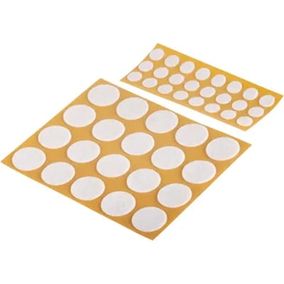 Fix-o-moll Viltpad Beschermvilt - Zelfklevend - Vilt - Diam. 8/17mm - Rond - 44 Stuks