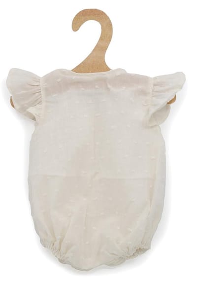 Asi poppenkleding zomerpakje korte mouw off-white poppenoutfit.