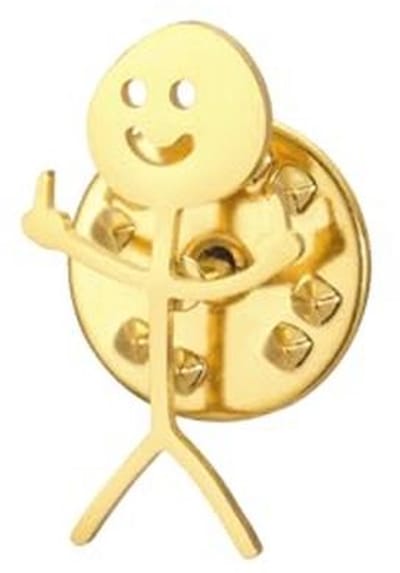 Smiley Face Figuren Broches voor Vrouwen en Mannen in Roestvrij Staal