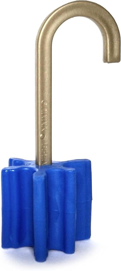 Deurstopper Set - Raamstopper Winddicht - Scharnier Bevestiging - Elastisch Rubber - 10x4.5x3.2cm - Blauw
