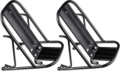 Fietsendrager Voordrager - Bagagerek Fiets - Fietsen Uitrusting - Versterkt Staal - 23 cm - Zwart