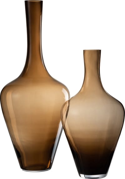 J-Line vaas Joni - glas - amber - large - 70 cm hoog