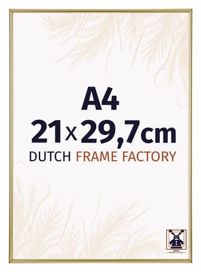 Fotolijst A4 21x29,7 cm - Kunststof - Goud - Angers