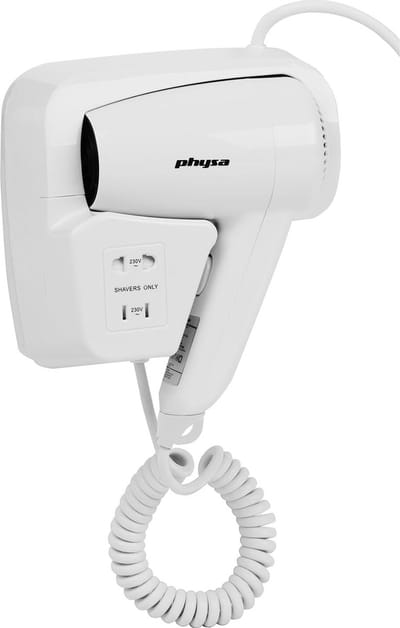 Wandhaardroger - 1200 W - Wit - physa