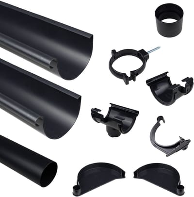 PVC Dakgoot 3.40 meter | Complete set