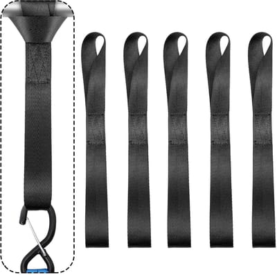 Dailygoods- Spanbanden 6 stuks 500 kg - Sjorbanden - Motorvervoer - Fietsen - Strandmotorfietsen - Dubbele lussen