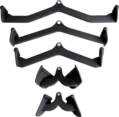 PH Fitness Multi Grip Attachment Set - 5 Grips - Veelzijdige Anti Slip Handvatten voor Lat Pulley & Roeien – Fitness Accessoires met Schuimrubberen Foam Antislip – Ideaal voor Thuisgym & Krachttraining - Roeigrepen - Lat Booster Handles Handgrepen