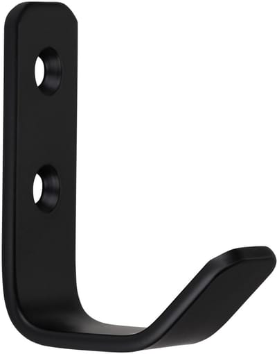 Kapstokhaak ALBA echt roestvrij staal 58 x 20 mm zwart Kapstokhaken van SOTECH