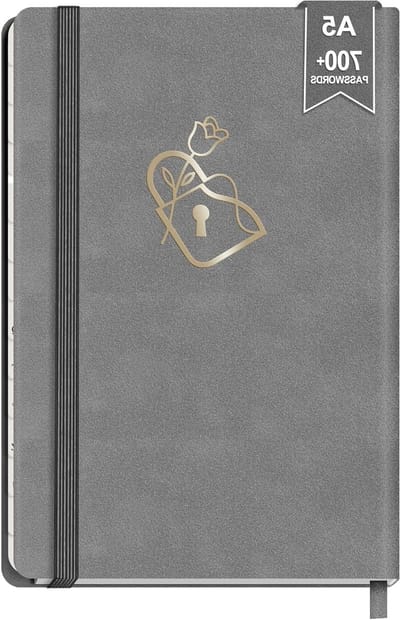 Notitieboek in Lichtgrijs met Rozenmotief - Perfect voor School, Werk en Creatieve Projecten
