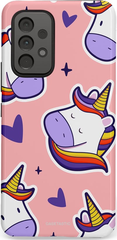 Casetastic Hoesje Geschikt voor Samsung A53 - Stijlvolle Beschermende Duo-layer Case - Unicornhart
