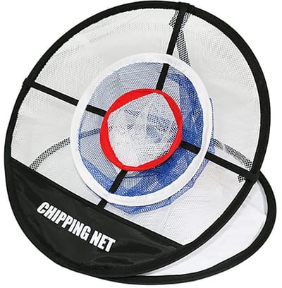 NTH products- Golfnet Opvouwbaar - Golf Chippingnet - Pop Up Oefennet - Binnen/Buiten Gebruik - Drie Doelen - Scheurbestendig