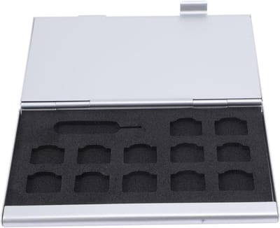Opbergcase Geheugenkaarten - SD Kaarthouder SIM - Kaarten Organiseren - Compact en Stevig - 9 x 6 x 1 cm