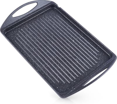 Grillplaat Graniet GRANDE 42x27 cm - Bakplaat - Ovenplaat - Grillpan - Grill - Pan - Steakpan
