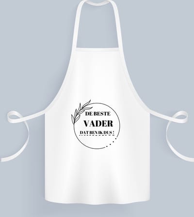 Akyol - de beste vader dat ben ik dus Keukenschort - Vader - papa - vader cadeautjes - vaderdag - verjaardag - geschenk - kado - 82 bij 71 cm