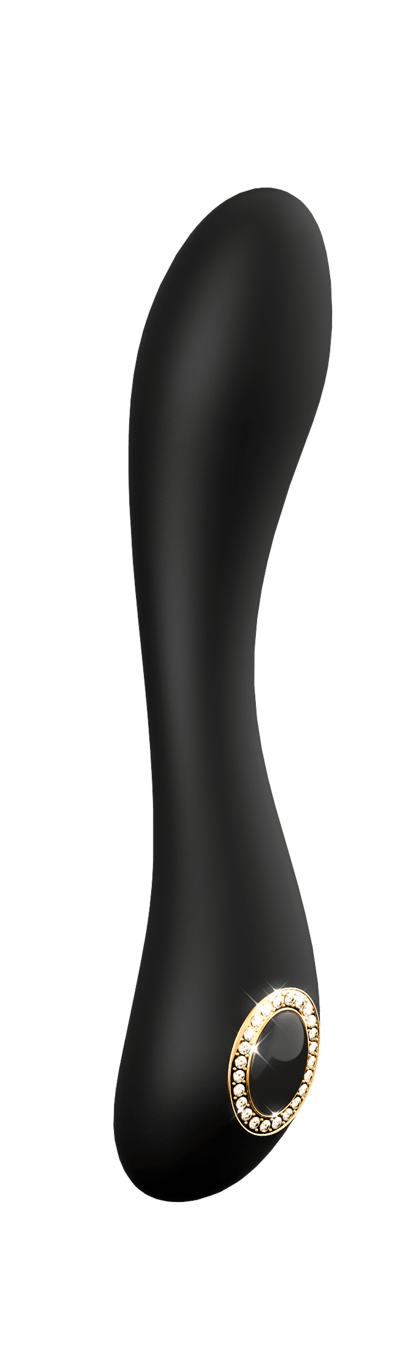 Dream Toys - Waterproof Vibrator Prestige Natasha - Seksspeeltje voor vrouwen, zwarte siliconen vibrator, 20x3,7cm
