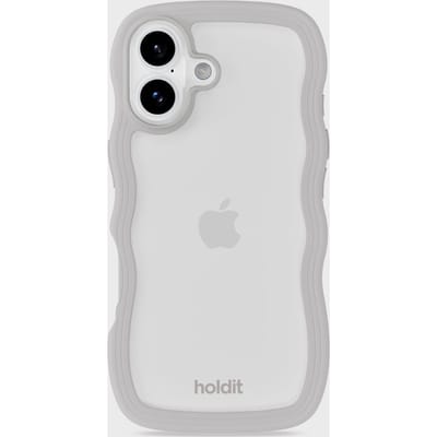 Phone Case Wavy Wool Gray/Transparent iPhone 17