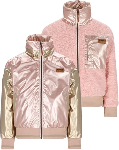 NONO N602-5201-268_158-164 Meisjes jas reversible goud / licht roze - Maat 158/164