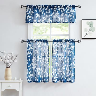 Bladgordijnen, kopkeukengordijnen   132x38cm     1st     68x60cm    68x91cm    2st 68x91cm&Fixed Pleat