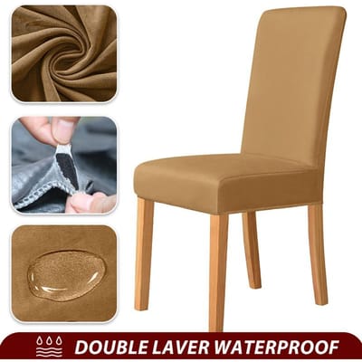 Elastische Waterdichte Stoelhoes Effen Spandex Eetkamer Stoelhoezen Stoelbeschermer Voor Restaurant Keuken Banket Stoelhoes 1 Piece