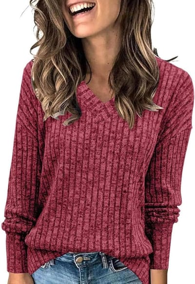 Gebreide Trui - Lange Mouwen Top - Casual Herfst - Lichtgewicht Materiaal - S tot 2XL - Effenn