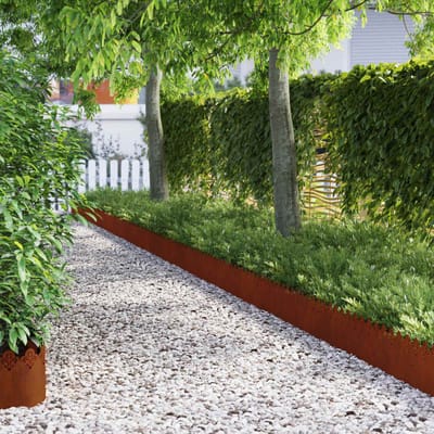 vidaXL - Gazonranden - 10 - st - 103 - x - 0,05 - x - 22 - cm - weervast - staal
