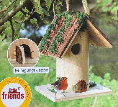 Vogelhuisje Hout - Hangend Nestkastje voor Tuinvogels - Houten Vogelhuis - Nestkast
