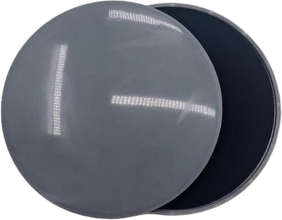 Glijdende Schijven - Fitness Schuivers - Core Training - Dubbelzijdig Gebruik - Diameter 17cm - Grijs