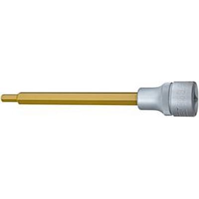 HAZET inbus 986SL-5, 1/2 inch, binnenzeskant SW 5 mm, TIN-gecoat, L 140 mm, speciaal staal, DIN 7422