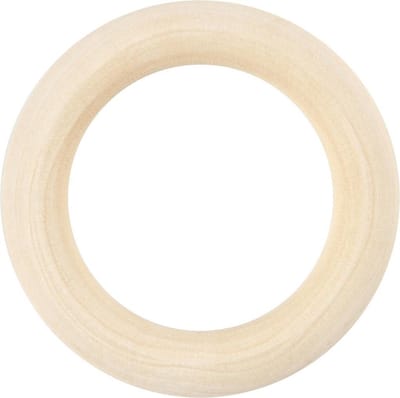 Ring hout, d 55 mm, 6 stuk/ 1 doos