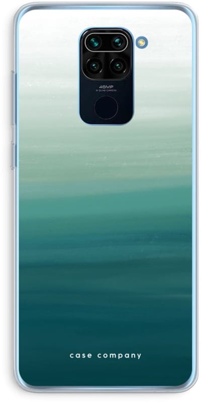 Case Company® - Hoesje geschikt voor Xiaomi Redmi Note 9 hoesje - Ocean - Soft Cover Telefoonhoesje - Bescherming aan alle Kanten en Schermrand