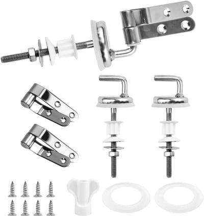 Toilet Scharnieren - Set van 2 universele scharnieren voor toiletpot bevestiging inclusief accessoires