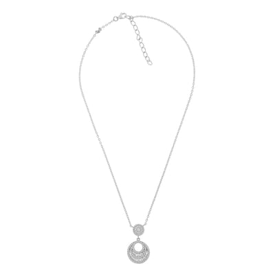 Orphelia ZH-7279 - CHAIN WITH PENDANT DOUBLE CIRCLE ZIRCONIUM - 925 silver - cubic zirkonia - 45 cm