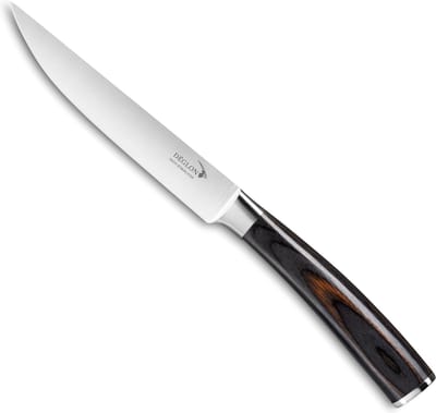 Déglon Steakmes – Glad Lemmet – Ergonomisch Hout – 12 cm