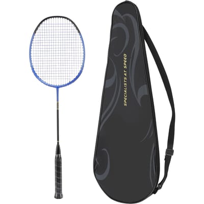 Raquette de Badminton en Fibre de Carbone Haute Résistance Légère pour Jardins et Gymnases Blue