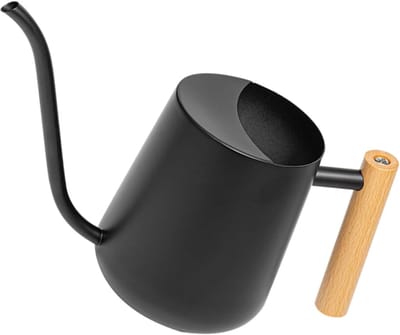 Rvs Waterkoker - Gieter Tuit - Planten Water Geven - Geen Druppelend Ontwerp - 1000ml Inhoud - Zwart