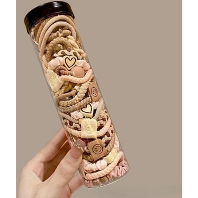 20 stuks/set Hoge elasticiteit Duurzame Vrouwen Eenvoudige Haarelastiek Paardenstaarthouder Stijlvolle Haarband Haarkoorden Meisjes Haaraccessoires