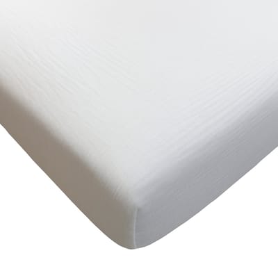 Dartomik - Muslinlaken met Elastiek - 90x50 cm - Grijs - Gemaakt in Polen