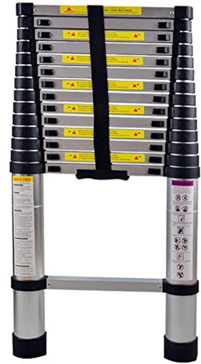 Multifunctionele Telescopische Ladder - Aluminium Ladder tot 4,4 m - Vouwladder en Staande Ladder